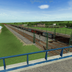 Güterbahnhof der Maschinen/Werkzeug Industrie.