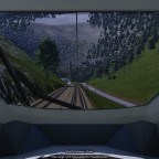 Schnellzug im Tal