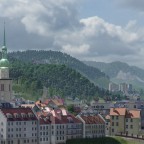 Von Nord Westen ¨über die Altstadt. In der ferne sieht man noch die Marienburg von Wikon