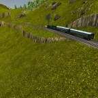 Nebenbahn über ein Gebirge