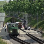 Kleine nachmittägliche Szenerie am Bahnhof Battenberg