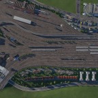 Kopfbahnhof von Oben
