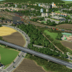Ausfahrt Bahnhof Frankenberg Richtung Norden