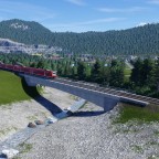RE 5 oberhalb von Zugelhausen