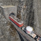 Erste Versuche im RhB Tunnelbau