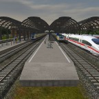 Metronom, ICE 3, Verkehrsroter Inter City.