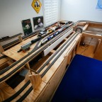 Modelleisenbahn im Rohbau