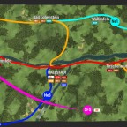 Streckenplan zwischen Oberfranken und Vogtland