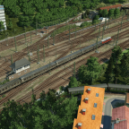 Blick auf das Gleisvorfeld 5