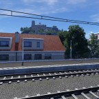 Burg Bärenfels vom Bahnhof Bärskirchen gesehen