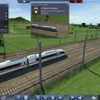 Der erste Zug der 300 km/h erreicht ist die 320 meter lange ICE Velaro Garnitur