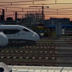 CRH6A waiting to proceed on station