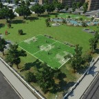 Die ersten züge fahren nun dort durch und auch der erste Park ist da ^^