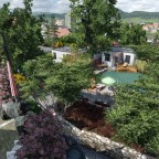 Turns out nach einem Blick auf die Karte, Das Haus hat noch ne Pool area. Meine Version ist ein wenig opulenter ausgefallen.