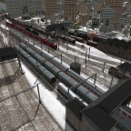 Detailansicht rechtes Bahnhofsvorfeld Richtung HBF
