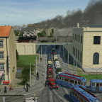 Stockender Verkehr am Hauptbahnhof um 1910