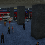 Vom Einkaufsbahnhof auf den Bahnsteig