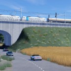 Doppeltraktion BR 187 von Railpool mit Kesselzug begegnet einem VRR Hamster auf einem Bahndamm