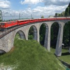Landwasserviadukt der Rhätische Bahn