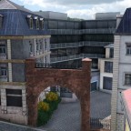 St.Urban Hof von der Engelgasse aus.