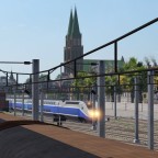 TGV 1 verlässt den Bahnhof