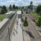 Talstation gegenüber dem Bahnhof