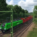 Green Cargo Eurodual with heavy freight