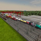 Betrieb auf dem Verladebahnhof