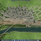 Stadt Lauta mit Bahnhof und Gleisvorfeld...