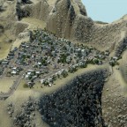 Stadt auf dem Berg