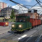 Gütertram mit Industriekulisse