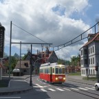 Ortsdurchfahrt auf Straße