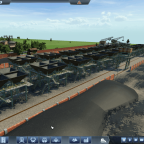 Kohle Verlade Station 4 spurig