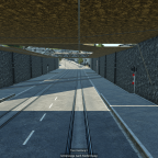 Unterirdischer Bahnübergang