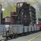 Stahlwerk und Transport zu den Maschinenfabriken
