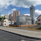 Kirche und Friedhof in Hattert - 11.06.1968