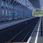 Station über den Fluss
