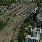Hochbetrieb bei einem Groß Bahnhof