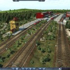 Vogelblick vom Güterbahnhof