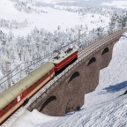 ÖBB 1043.008 mit Regionalzug kurz vor dem Scheitelpunkt