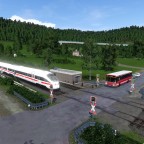 Eisenbahn und Bahnbus