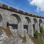 Rhätische Bahn Schmittentobelviadukt 35m hoch (ziehbar).