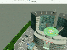 [Dynamic helicopter landing test 01][GIF] - Hospital for Transportfever