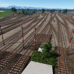 Neues Gleisvorfeld (noch undekoriert)