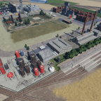 Industrie rund um das Ölfeld