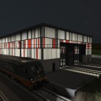 Depot bei Nacht