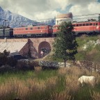 Train de machines en Autriche