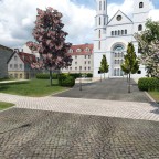 Der Hof von Schloss Morgarten