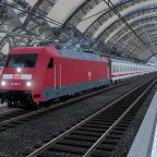 Erster IC im Dresdener HBF