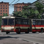 [TpF1] Old Škoda 15Tr leaving trolleybus depot